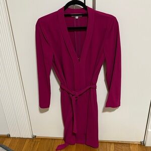 Trina Turk Fuchsia Long Sleeve Dress